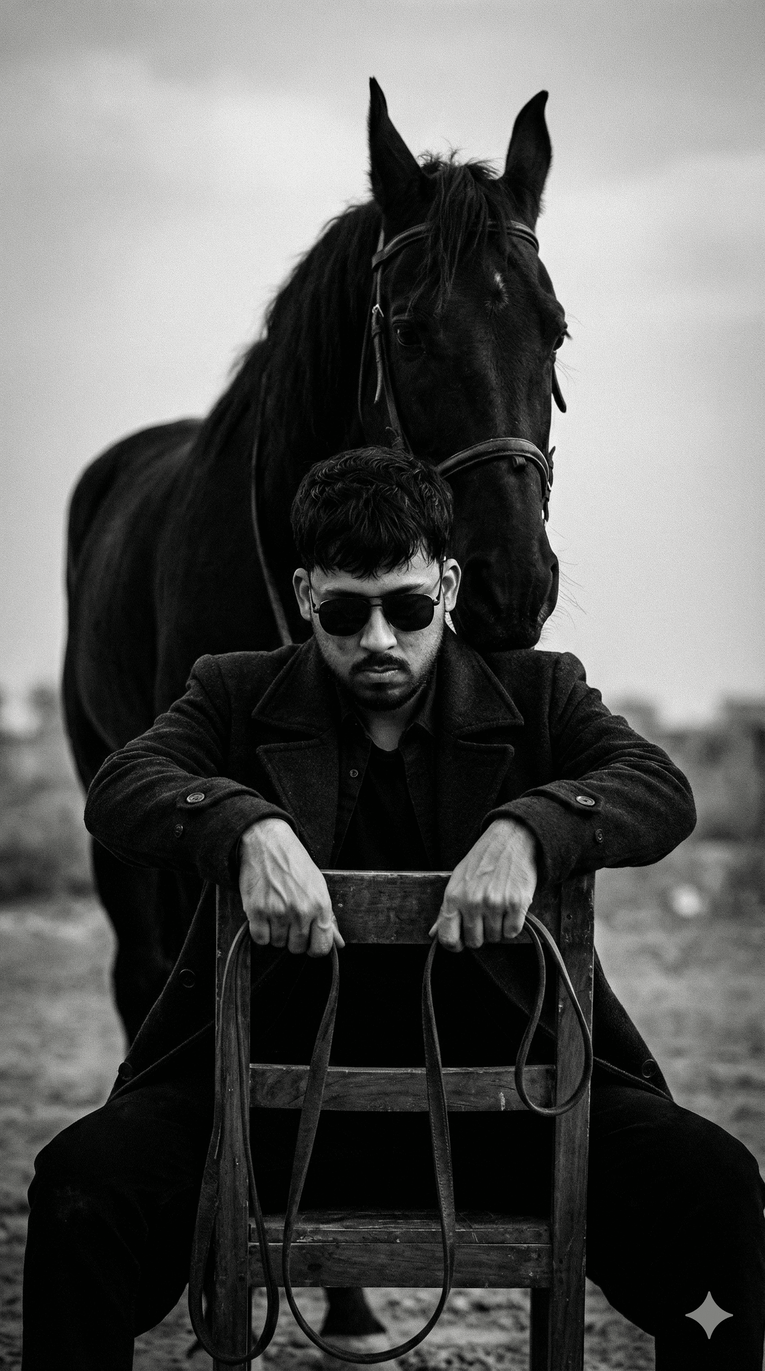 Aura with Black Horse